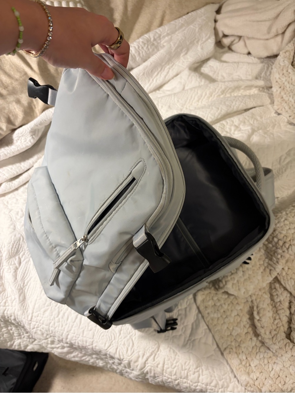 Light Blue Travel Backpack - Picture 6 of 15